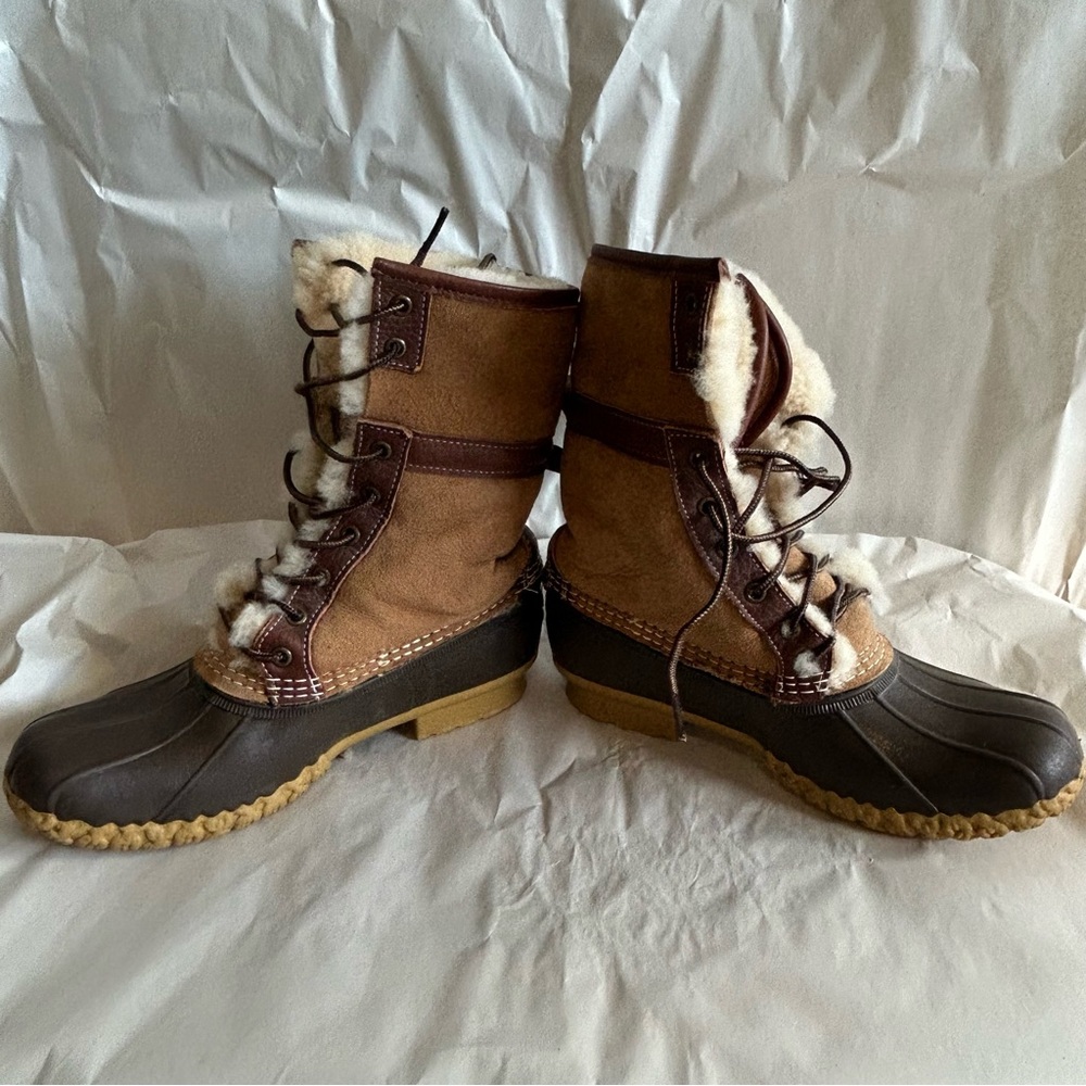 L.L.Bean Wicked Good Faux Fur Boots - Picture 7 of 9